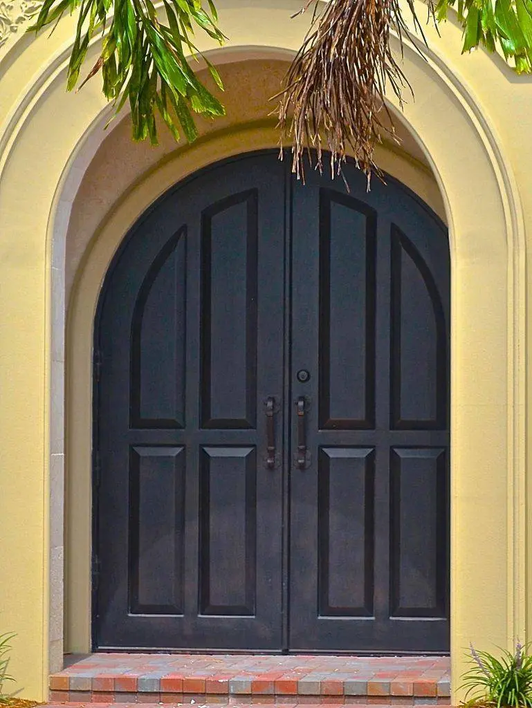 Solid Panel iron door design