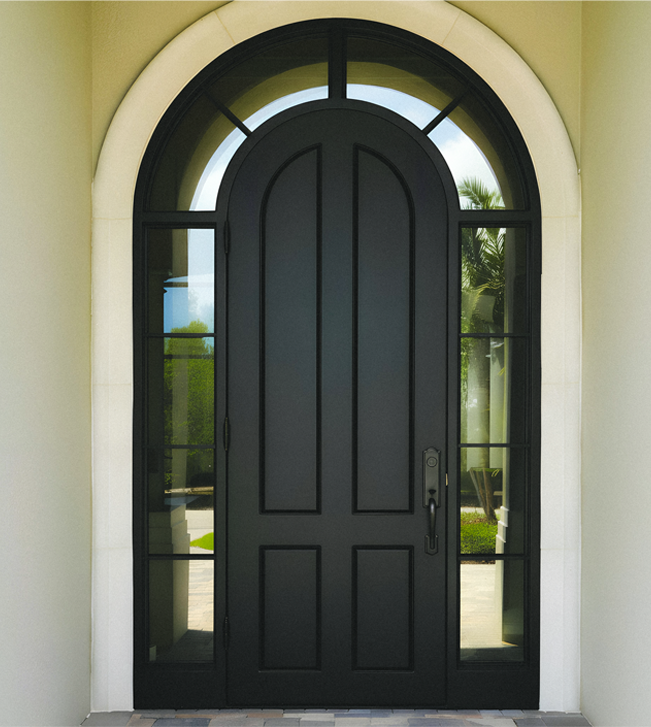 Surround iron door design