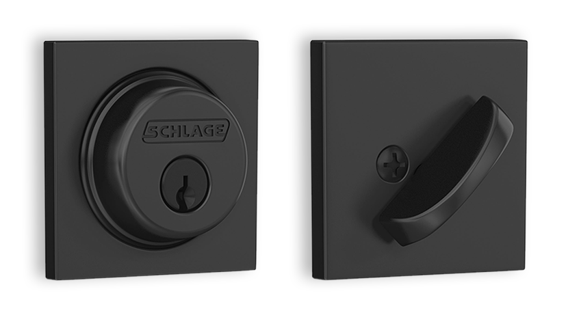 Collins Deadbolt, exterior and interior