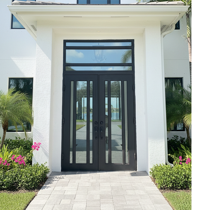 3 Lite iron door design