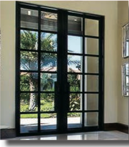 Clear Line iron door design