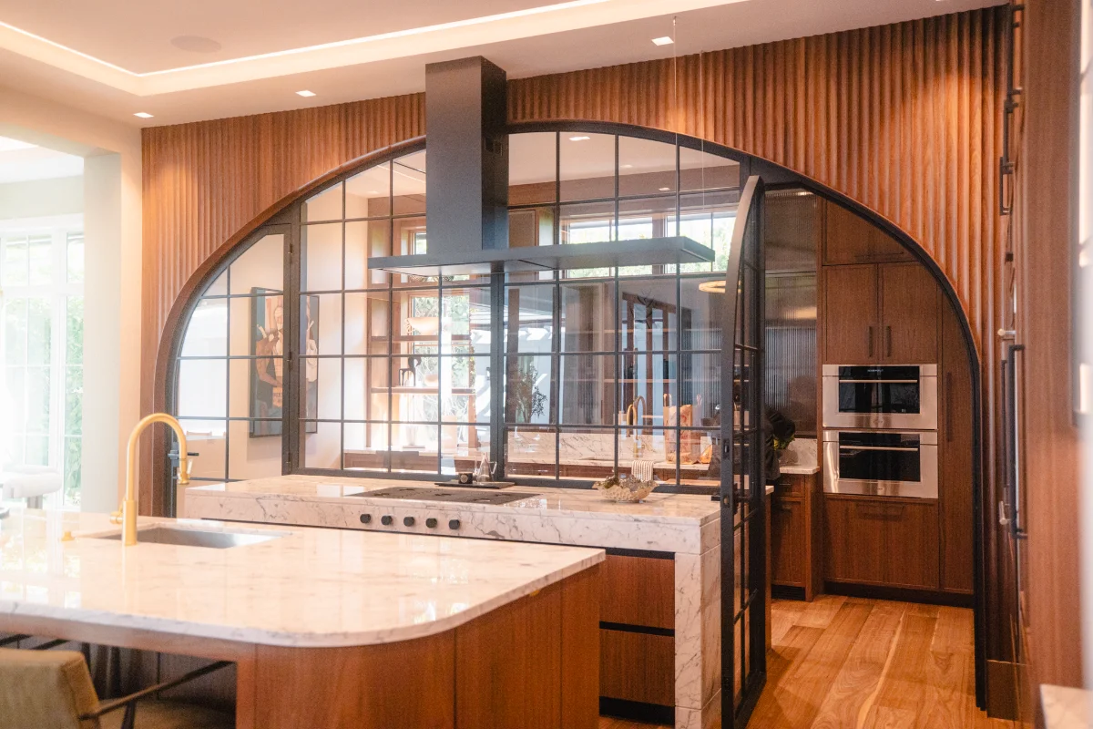 corner wine enclosure