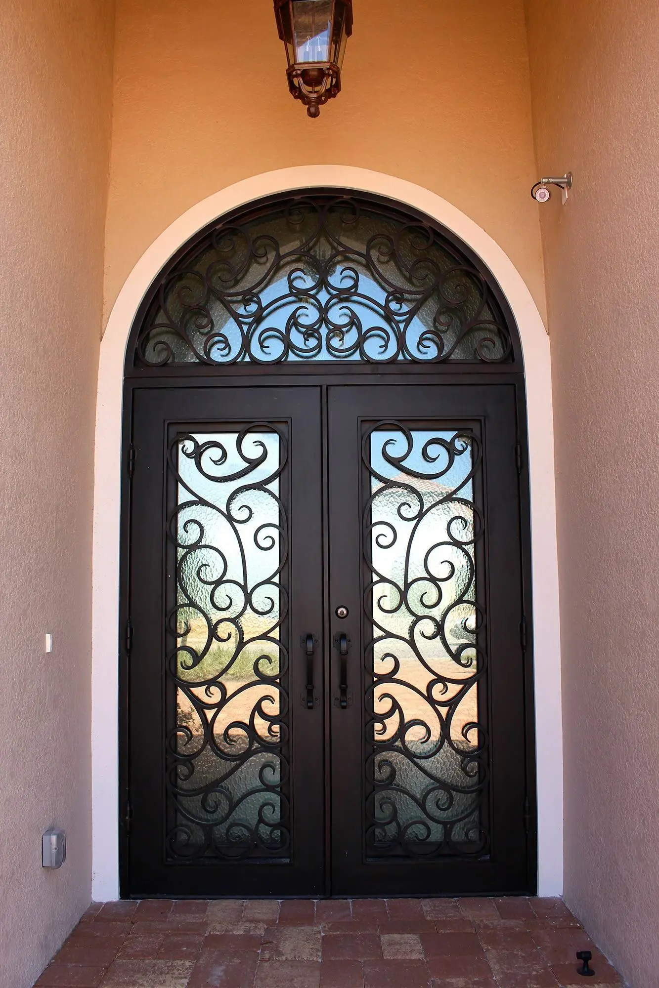 Mediterranean 13 iron door design