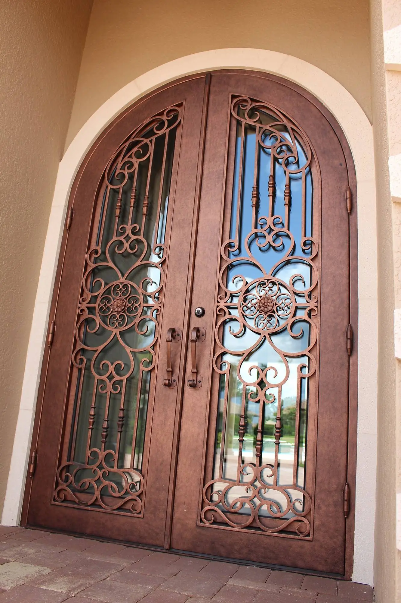 Mediterranean 16 iron door design