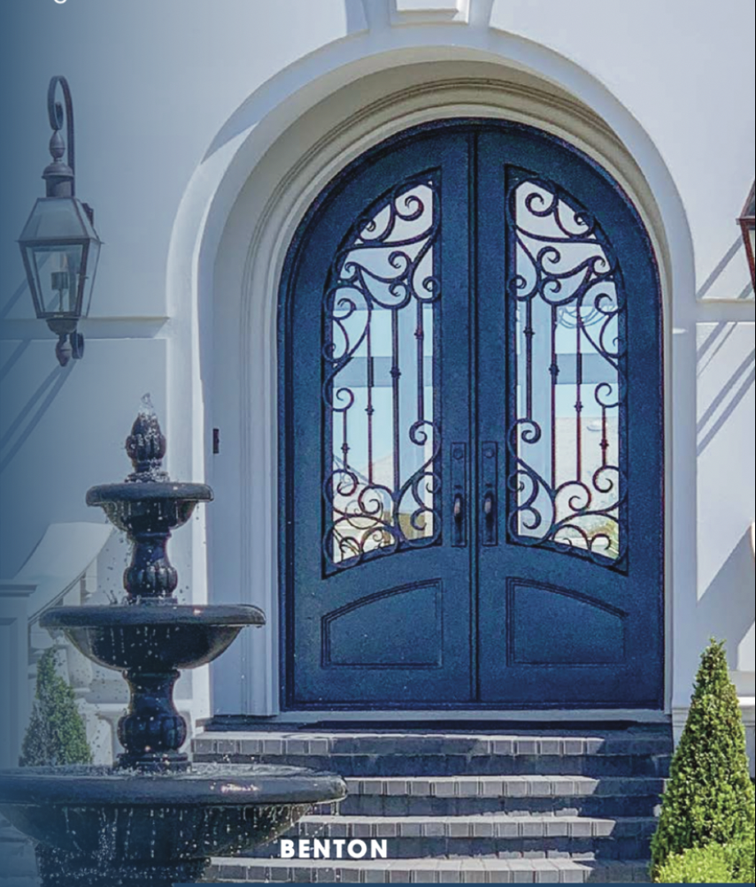 Benton iron door design