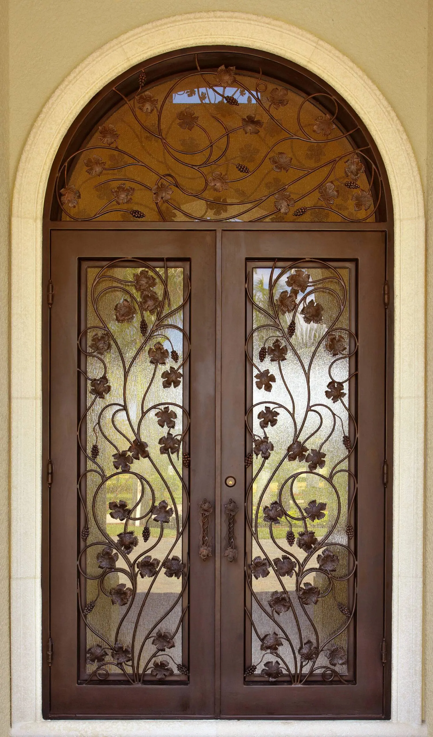 Vineyard iron door design
