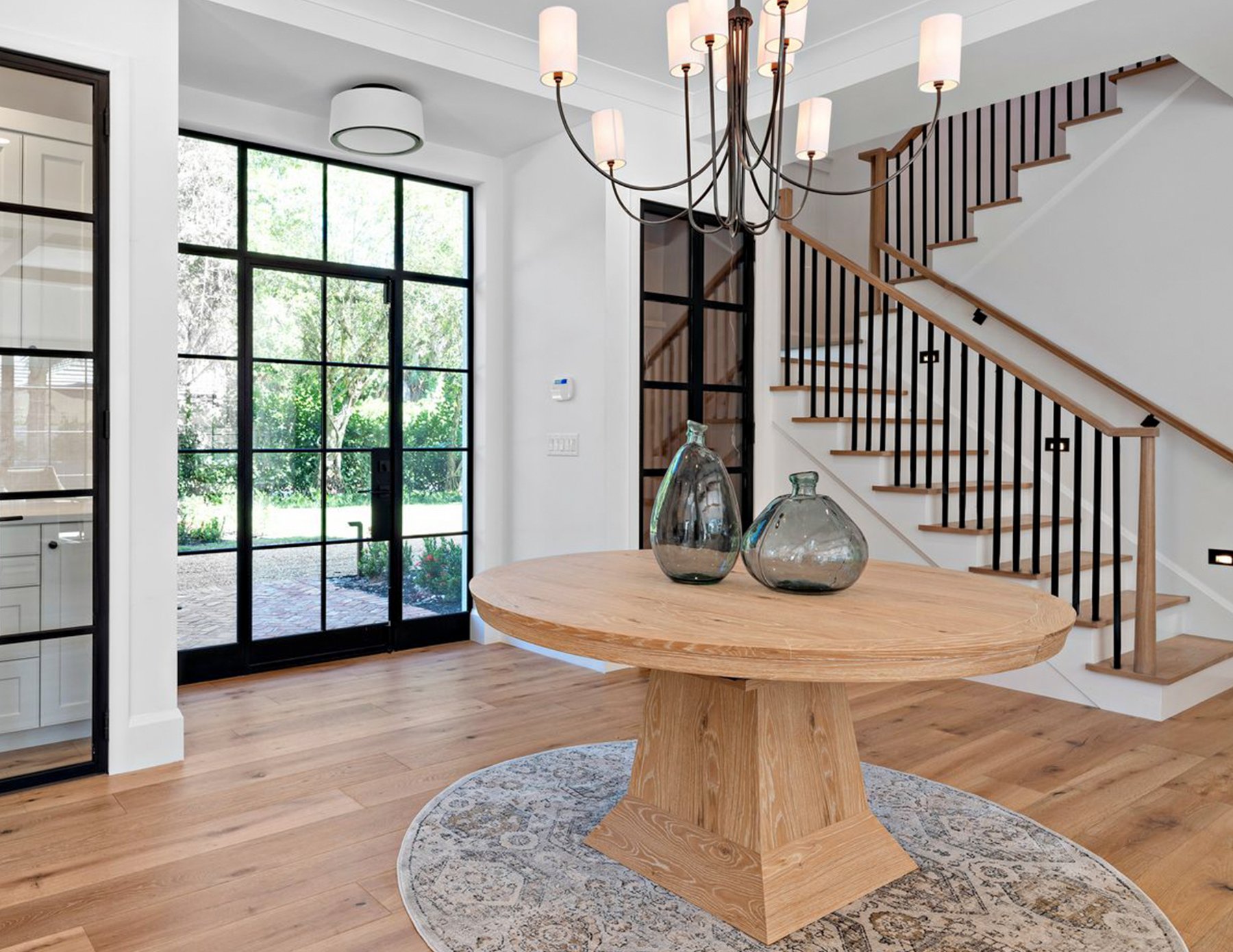 Milano steel entry from the foyer
