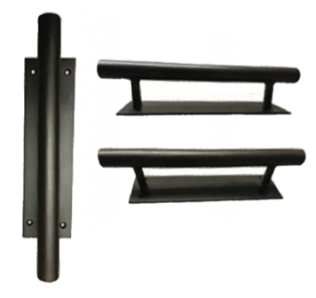 PCIW1 iron door pull, plate and profile