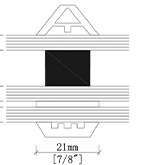Raised muntin profile